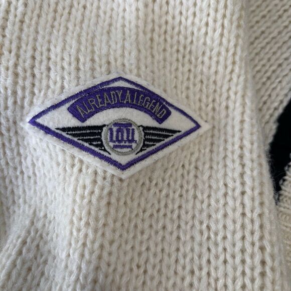 Vintage 90s I.O.U. Cardigan Mens L Exclusive Member Sweater Legend IOU Spellout - Picture 4 of 12